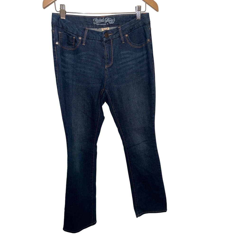 Faded Glory | y2k denim flare jeans | high waisted | size 6 | inseam 30